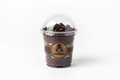 create a chocolate oreo cake 5oz cup with lids and add my logo 