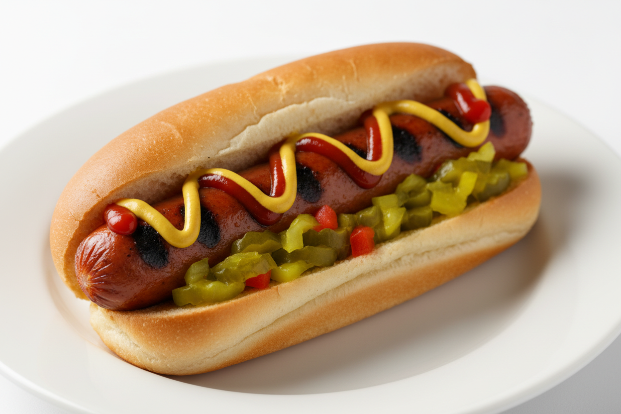 create a hot dog 
